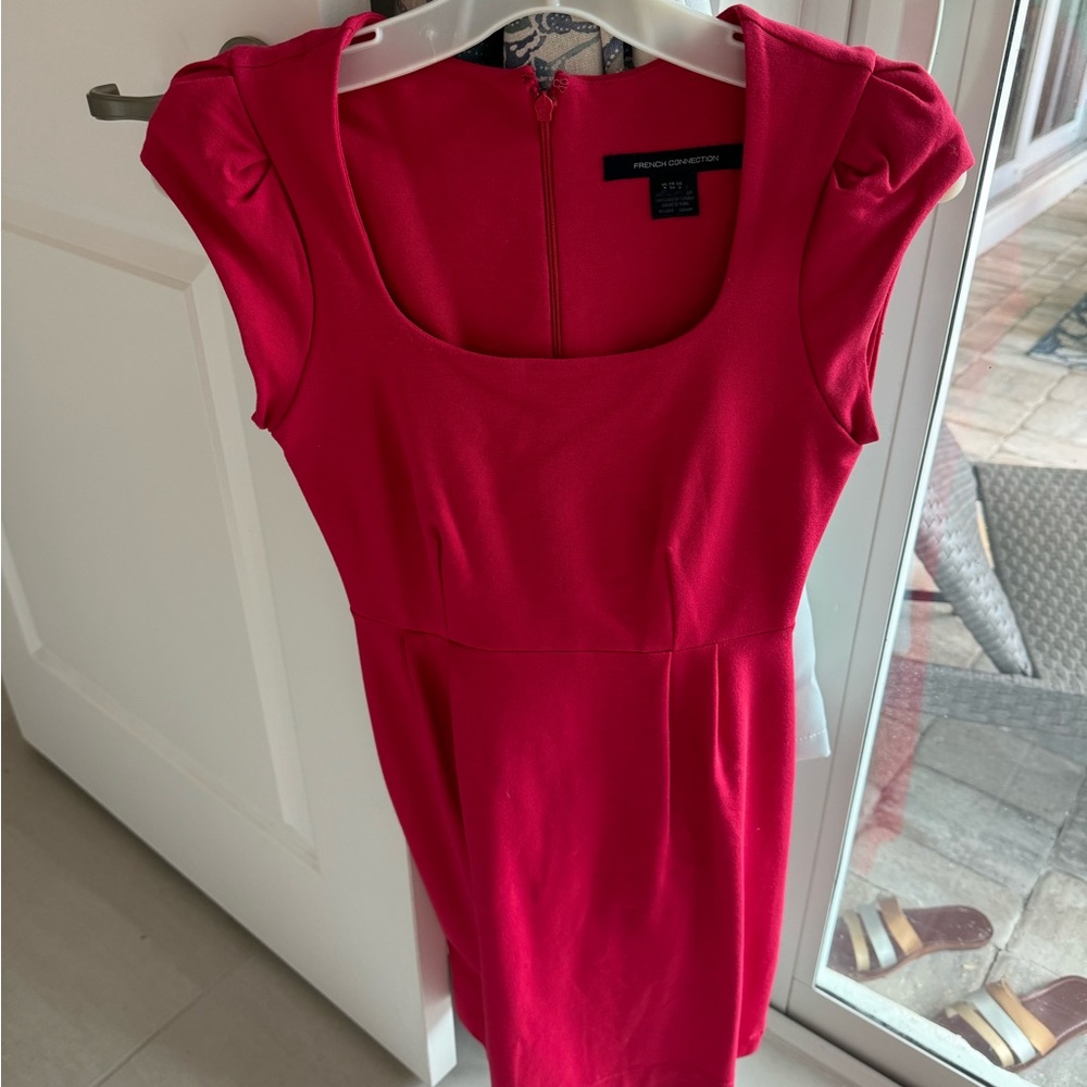 French Connection red dress size 2
